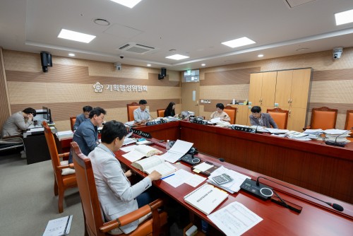 기획행정위원회 행정사무감사 7일차